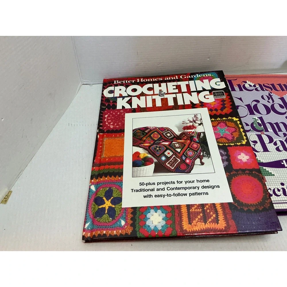 Better Homes and Gardens Vintage Crochet and Knitting Book Lot 3 Hardcover Set
